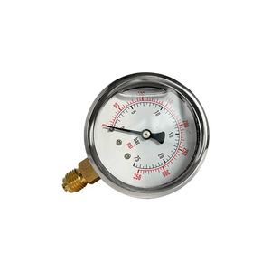 Manomètre de <span class=keywords><strong>pression</strong></span> d'<span class=keywords><strong>eau</strong></span> remplie d'huile de manomètre de chaudière à vapeur de 63mm - Product Image 3