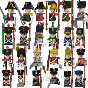 Blocs de construction militaires des guerres napoléoniennes en plastique ABS, briques autobloquantes certifiées 3C, cavalerie britannique, française et prussienne - Product Image 2