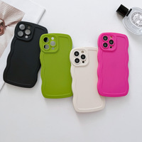 Coque de téléphone antichoc en silicone TPU pour iPhone 18 17 16 15 14 13 11 Pro Max, couleur bonbon, dos mat, protection de l'appareil photo