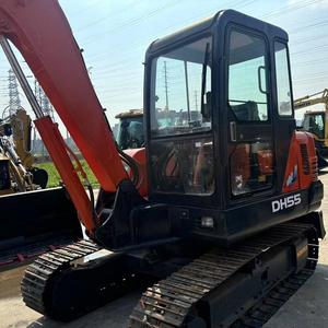 Mini-excavatrice Doosan DH55 d'occasion importée de Corée, prix bas, avec moteur, boîte de vitesses, pompe et PLC - Vente d'occasion de haute qualité - Product Image 1