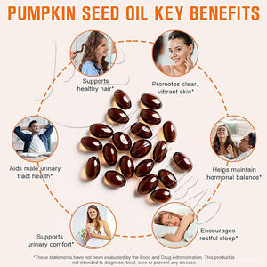 Venda quente Óleo De Semente De Abóbora Softgels Cápsulas Saw Palmetto Suplemento De Crescimento De Cabelo Óleo De Semente De Abóbora Softgel - Product Image 3