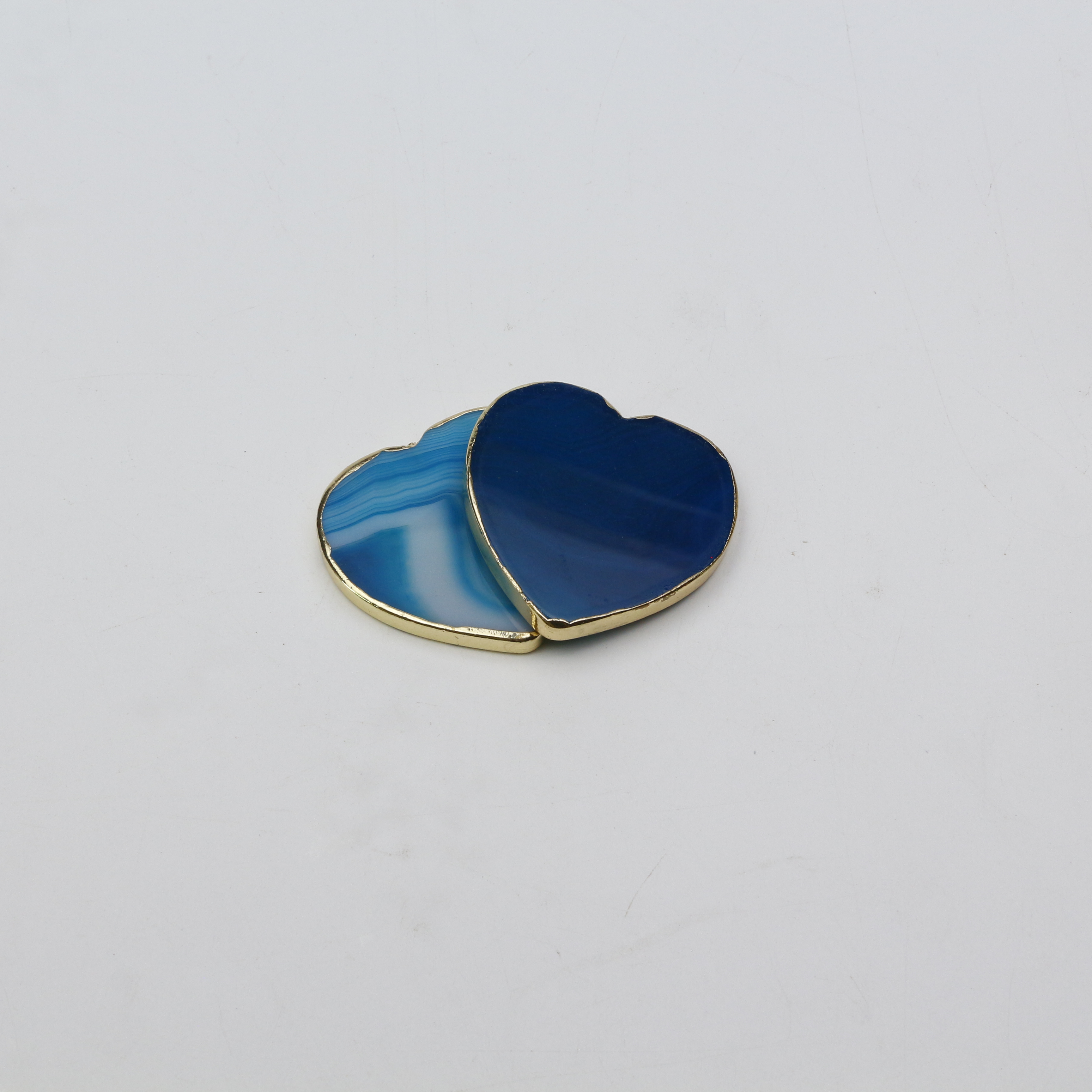 B3# Agate bleue coeur