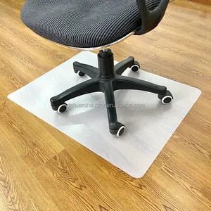 Alas kursi tinggi meja kantor plastik tugas berat, untuk karpet, kaca, pelindung karpet
