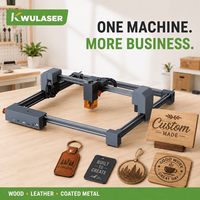 Machine de gravure laser de bureau X1 10W 5W 455nm 300x300mm WiFi USB, graveur et découpeur laser pour bois, cuir, plastique, artisanat DIY