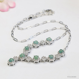 <span class=keywords><strong>Collier</strong></span> en jade de Birmanie Juanyu avec chaîne et pendentif, <span class=keywords><strong>collier</strong></span> en jadéite, <span class=keywords><strong>collier</strong></span> ras du cou en jade naturel de Birmanie Maitreya - Product Image 5