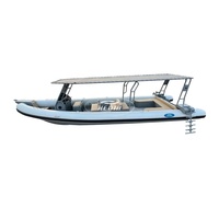 Bateau semi-rigide Hedia Real Production en aluminium 960 Zodiac, 32 pieds (9,6 m), yacht de luxe avec certification CE