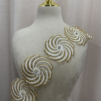 5 mètres/sac nouvelles paillettes de cercle élégantes, paillettes d'organza, accessoires de vêtements de coupe de dentelle