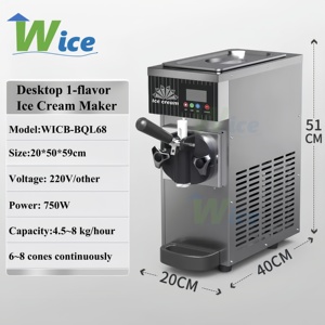 Máquina de helado de servicio suave de leche marca WICE para uso comercial y doméstico, fácil de operar, precio directo de fábrica, comprar ahora - Product Image 2