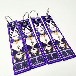 Llavero estilo anime de terror, llaveros bordados de doble cara, llaveros tipo Jet Tag de anime, inventario - Product Image 2
