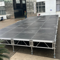 Scène de mariage sur mesure, plateforme portable, système de treillis en aluminium résistant aux UV pour événements et concerts