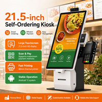Terminal de commande en libre-service commercial avec système Android Windows pour la caisse des restaurants