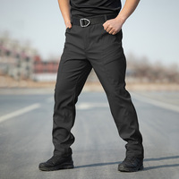 Pantalon tactique micro-extensible personnalisé pour hommes, pantalon d'entraînement multi-poches de style militaire, coupe slim, imperméable, printemps/automne