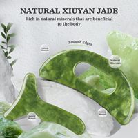 Ensemble d'outils de massage Gua Sha en pierre de jade, anti-cellulite, pour spa, acupuncture, planche de raclage pour soulagement musculaire, marque Sialia, usage domestique et commercial
