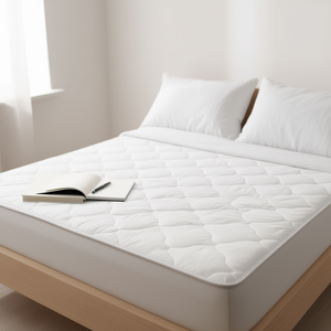 Protège-matelas matelassé simple, largeur 100 cm, lavable en machine, housse de lit pour la maison - Product Image 2