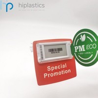 Hiplastics ABINC61 présentoirs détail support bande PVC installation facile porte étiquettes plastique étagères métal