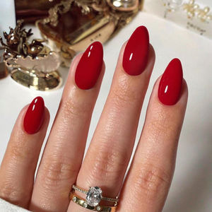 <span class=keywords><strong>Faux</strong></span> <span class=keywords><strong>ongles</strong></span> complets en ABS de haute qualité, couleur unie rouge, faits à la main, réutilisables, design simple, <span class=keywords><strong>colle</strong></span> pour <span class=keywords><strong>ongles</strong></span>, <span class=keywords><strong>ongles</strong></span> amovibles - Product Image 1