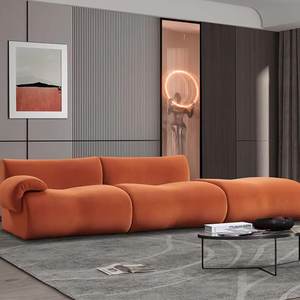 Sofá Modular de Cachemira a Precio Económico, con Espuma al Vacío, Diseño en Forma de L para Sala de Estar de Villa - Product Image 6