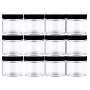 Envase Transparente de Plástico PET para Cosméticos, 30ml, 50g, 60ml, 100g, 120ml, 200ml, 250g, 300ml, 500ml, para Crema para la Piel, con Tapa Blanca/Negra - Product Image 1