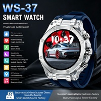 WS-37 Nouvelle montre connectée AMOLED tendance de style professionnel, modèle privé, personnalisable, best-seller, étanche IP67, unisexe, sans fil