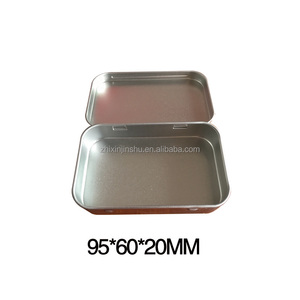 Scatola di Latta Vuota con Cerniera a Colori CMYK, Forma Rettangolare, Scatola in Metallo Tagliato, Completamente Personalizzabile, Confezioni in Latta Rettangolari - Product Image 5