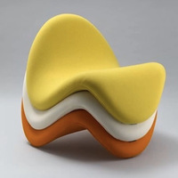 Fauteuil de relaxation décontracté de designers nordiques, populaire sur Instagram, en forme de langue, style postmoderne, modèle pour maison d'hôtes, en métal