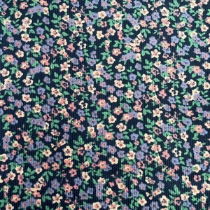 Tissu souple en <span class=keywords><strong>velours</strong></span> côtelé Pinwale 100% coton, Design Floral personnalisé, 16w - Product Image 3
