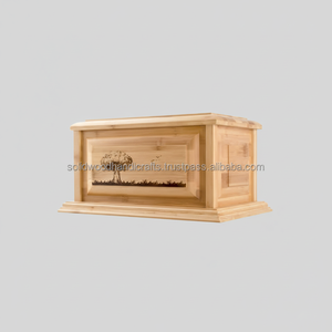 Urnes en bois professionnelles adultes de cendres humaines soutenant des urnes en bois personnalisées - Product Image 1