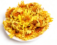 Fleur de lotus dorée séchée comestible, naturelle et comestible, pour tisane