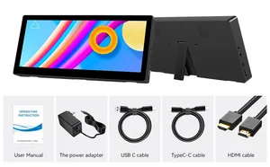 Mini <span class=keywords><strong>Monitor</strong></span> per Laptop Ultra-Largo 1920x480 IPS da 8,8 Pollici, Schermo Secondario Touchscreen Allungabile per PC, <span class=keywords><strong>Bianco</strong></span>, 0ms - Product Image 6