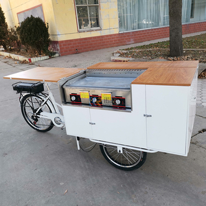 Bicicleta Eléctrica con Pedaleo Asistido 2024, Parrillas para Barbacoa, Carritos de Comida Rápida, Remolque de Comida, Barbacoa, Comida Callejera, Bicicleta para Venta de Aperitivos, Dulces y Papas Fritas - Product Image 5