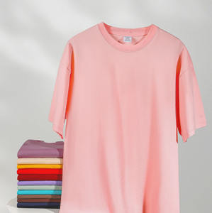 T-shirt lourd de haute qualité 100% coton T-shirt surdimensionné col rond unisexe décontracté Tee-shirt personnalisé avec logo - Product Image 1