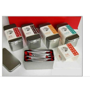Offre Spéciale d'usine boîte en étain personnalisée en métal déjeuner boîte en étain boîte de rangement <span class=keywords><strong>Vintage</strong></span> cosmétique PVC miroir soins personnels valise en étain en fer blanc - Product Image 3