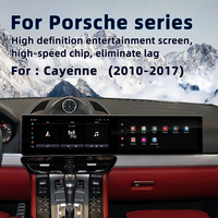 Nouvelle Arrivée Radio Voiture Android à Double Écran de 24,6 Pouces, Lecteur Multimédia GPS et Carplay pour Porsche Cayenne 92A 2010-2017