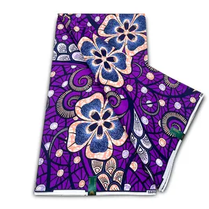 African 100% Cotton Comfortable Soft Fabric Pagne Hollandais Ankara Wax Fabric For Party Dress Making Diy Sewing Dress