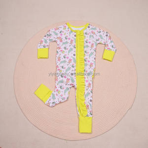 Body de Fibra de Bambú Unisex para Bebés Yiying con Volantes, Tejido Antibacteriano y Transpirable para Recién Nacidos - Product Image 4