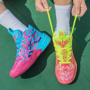 Trendy <strong>Basketball</strong> <strong>Shoes</strong> Men Breathable Lightweight Sole Colorful Street Sport Sneakers for Daily Use - Product Image 4