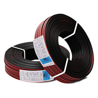 Cable de arco iris UL2468, cable de cinta plana de 18AWG y 24AWG, cable de drenaje de cobre trenzado desnudo aislado de PVC para aplicaciones subterráneas