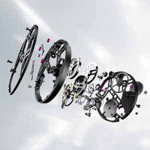 <span class=keywords><strong>Agelocer</strong></span> Édition Limitée « Ice Never Melts » Montre en cristal à ressort libre, montre mécanique manuelle de luxe - Product Image 4