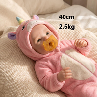 Adorable poupée reborn en silicone solide pour enfants, jouet réaliste pour filles, accessoires de jeu d'imitation pour nouveau-né
