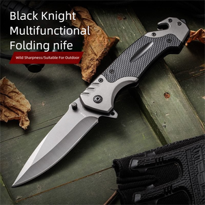 Cuchillo Plegable Multifuncional de Acero Inoxidable Personalizable OEM HK Brand FB081, para Supervivencia al Aire Libre, Camping, Bricolaje, Grado G10 - Product Image 4