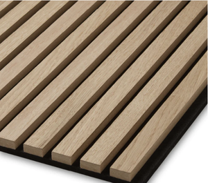 Fourniture d'usine haute performance Panneaux acoustiques à lattes <span class=keywords><strong>de</strong></span> <span class=keywords><strong>bois</strong></span> 600*<span class=keywords><strong>120mm</strong></span> avec panneaux muraux en feutre PET - Product Image 2