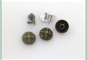 Rivets décoratifs noirs en métal pour vêtements, jeans, sacs, articles en cuir – Fixation OEM personnalisable en usine - Product Image 3