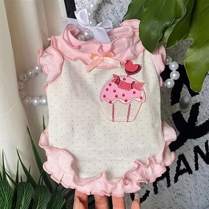[618] Falda de encaje con forma de pastel para gatos, venta al por mayor, estilo fino y lindo, chaleco para perros, ropa para perros Bichon Frise, talla pequeña. - Product Image 2