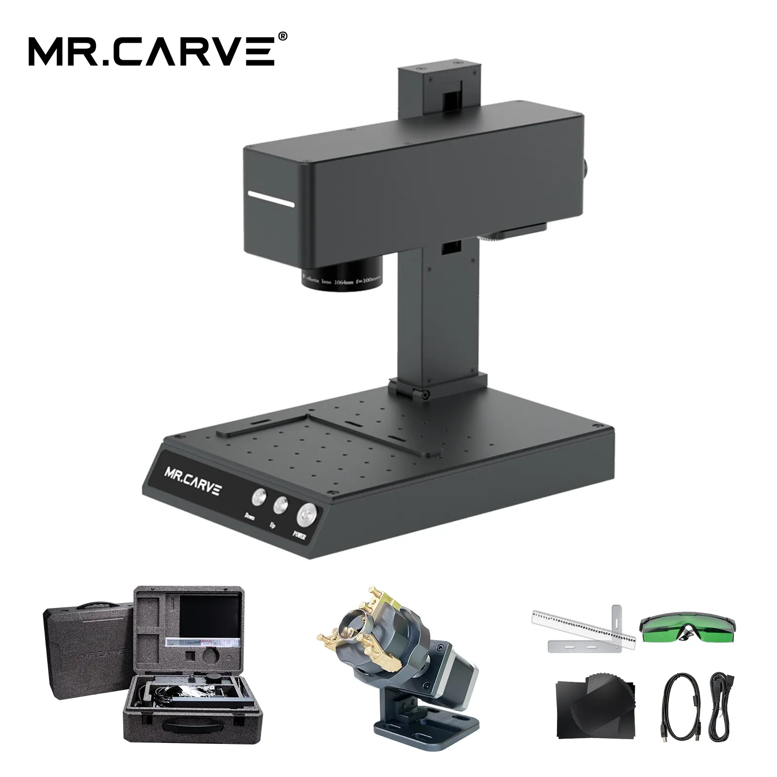 M4 Pro Mini Laser Engraving Machine metal Leather Curved Rubber Stamp 3D Photo Carving Jewelry Laser Engraving Machine
