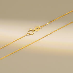 Collar de Cadena <span class=keywords><strong>Chopin</strong></span> de Oro Real de 18K para Mujer, Joyería de Lujo al Por Mayor, Regalo de Año Nuevo para Compromiso, Empeñable, 0.5g 1.0g 3.0g - Product Image 2