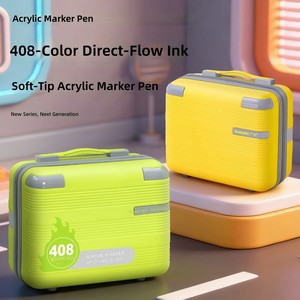 Juego de Marcadores Acrílicos de 488 Colores, Rotuladores de Dibujo Líquido Rectos en Estuche Portátil para Estudiantes de Arte - Product Image 4
