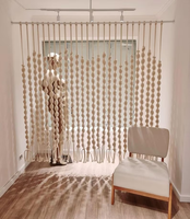 Crochet Dentelle Sheer Bohème Creux Tricoté avec Glands Macramé Tenture Murale Rideau Coulissant Porte Chambre Diviseurs pour La Maison