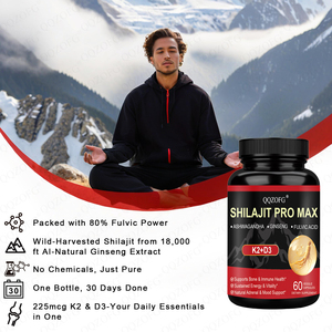 Venta caliente Shilajit Capsule Pro <span class=keywords><strong>Max</strong></span> Plus D3 K2 Ashwagandha Ginseng Fulvic Acid Energía sostenida y vitalidad 60 unidades - Product Image 3