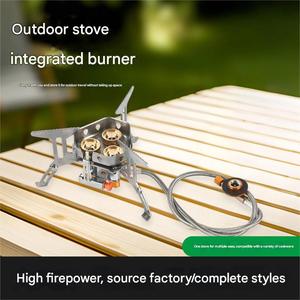 Fogão de acampamento portátil Fogão a gás ao ar livre Dobrável Pequeno Quadrado Cassete Fogão para Chá Fazendo para Chá Split Preparação - Product Image 5
