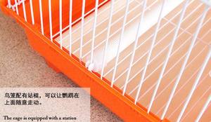 Zunhua Meihua <span class=keywords><strong>China</strong></span> Fabriek Gevouwen Draagbare Goedkope Huisdierbenodigdheden Metalen Kleine Of Grote Vogelkooi - Product Image 2